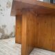 Square modernist table made of solid pine from the 1950s.