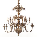 Henri VIAN (1860-1905) Dutch chandelier (available as a pair)