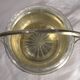 Small cut glass bowl with a handle in silver-plated metal, 13x14cm, early 20th century.