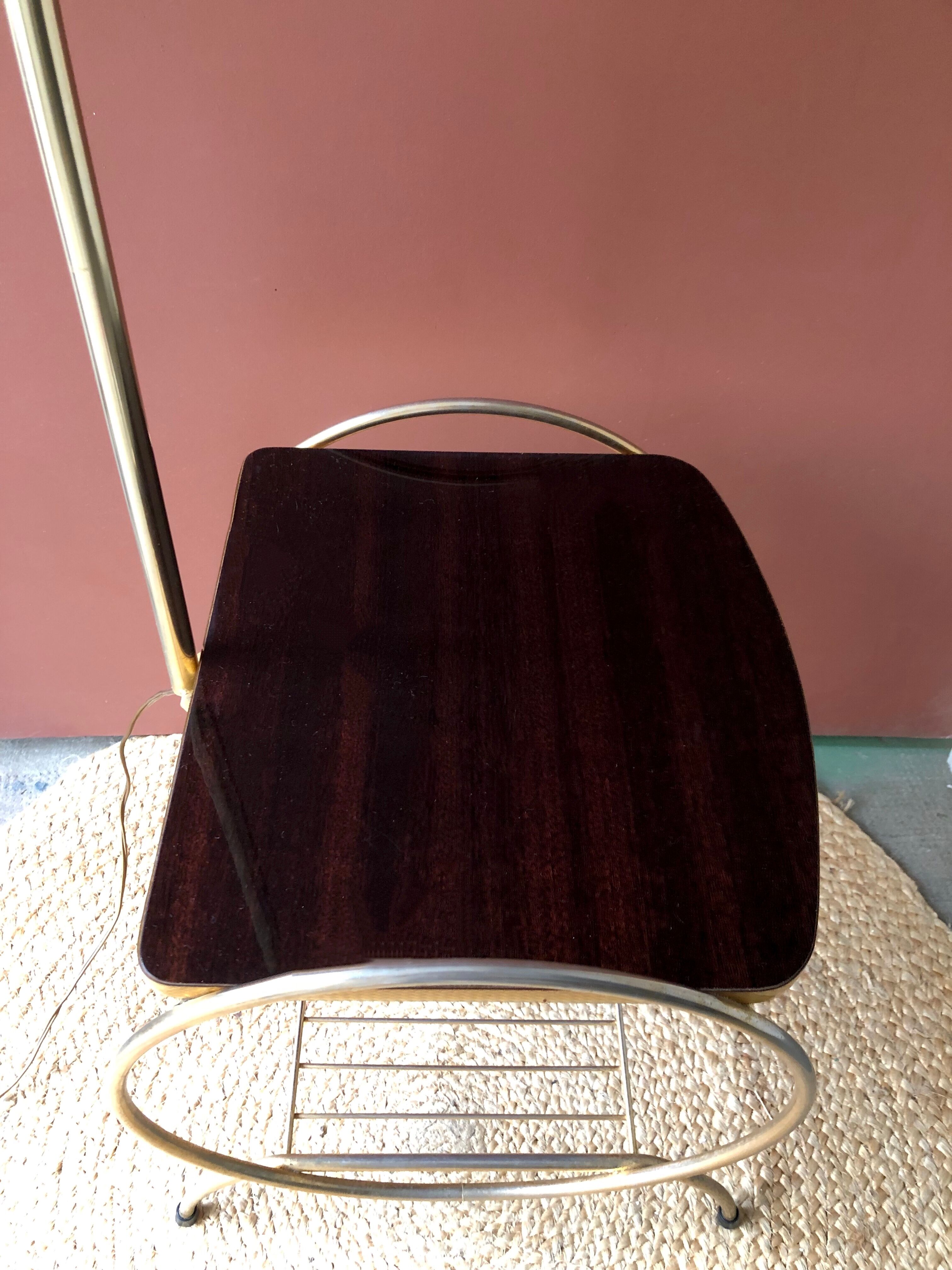 Vintage e-reader floor lamp