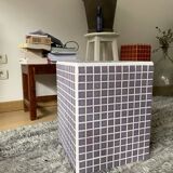 Lilac ceramic cube