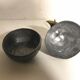 Bonbonniere box shape metal Tin and brass vintage PEAR