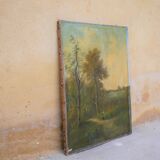 Ancient Landscape Painting, Painting on Canvas