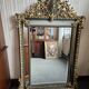 Trumeau mirror - marble, gilded, oak