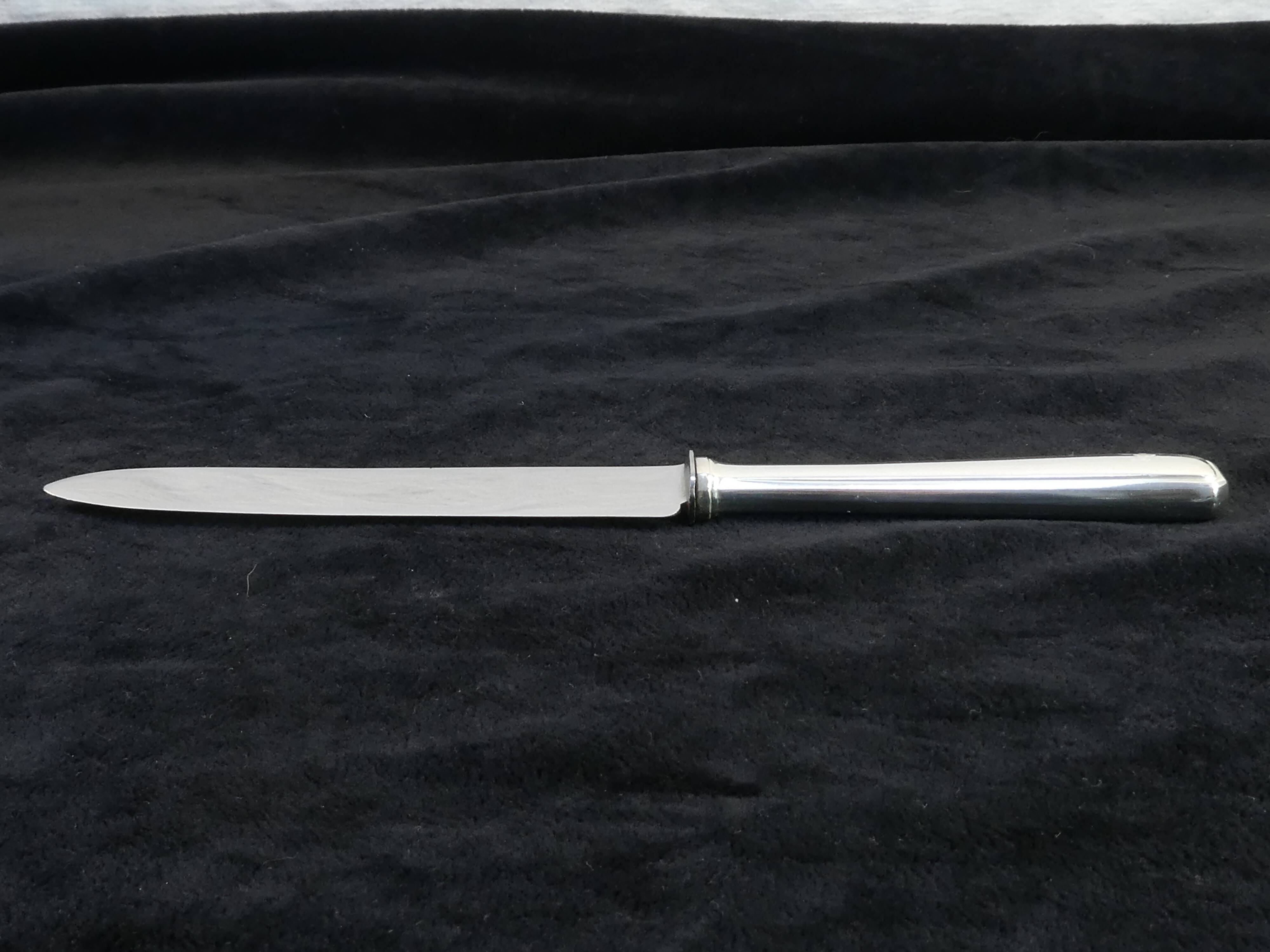 Box 24 knives boulenger in silver metal model suzy