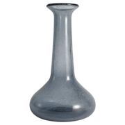 Scandinavian Modern Blue Glass Vase by Erik Höglund for Boda, Sweden 1960's