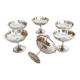 Guy Degrenne ice cream or sorbet cups, 18/10 stainless steel, lot 9