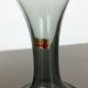 Set of 3 cubic hand blown crystal glass vase by Friedrich Kristall Germany 1970s