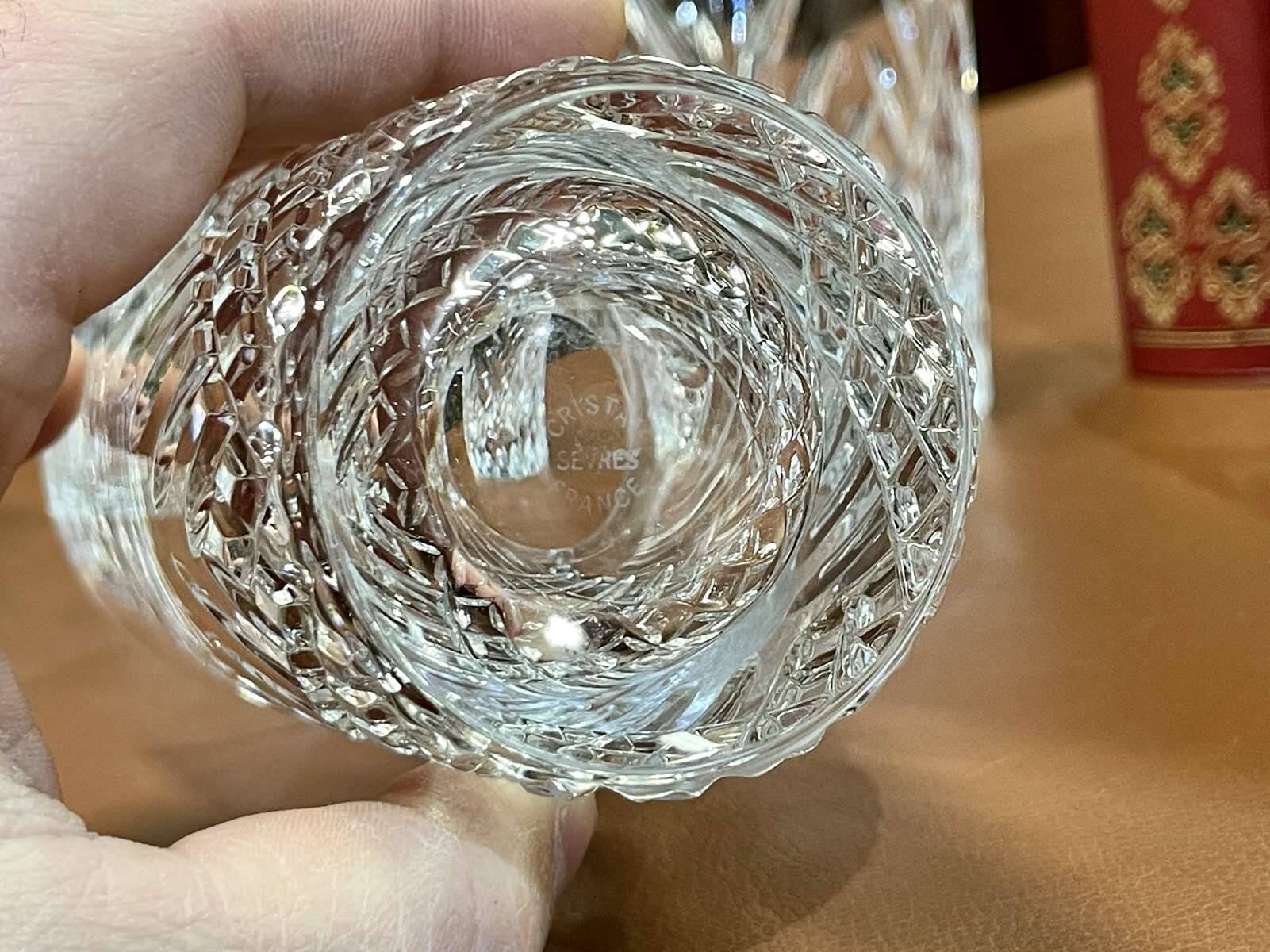 Set of 6 orangeade glasses in Sèvres crystal