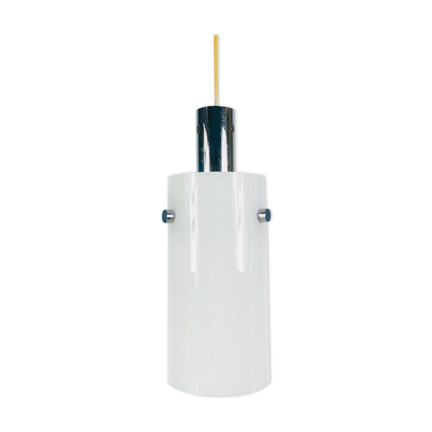 Opal glass hanging lamp from Limburg 1970