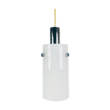 Opal glass hanging lamp from Limburg 1970