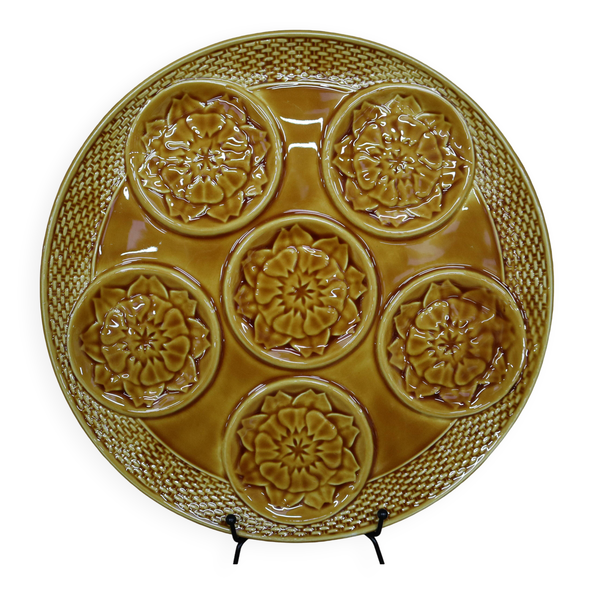 1970s Artichoke Barbotine Dish