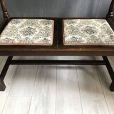 Vintage Antique Hall Bench 2-Person