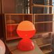 Diabolo lamp Space Age orange