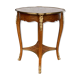 Rosewood table/pedestal and marquetry
