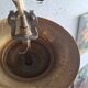 Lustre italien doré fleurs strass vintage Nucleo Eorme
