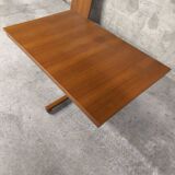 Scandinavian vintage telescopic extendable teak table 1970