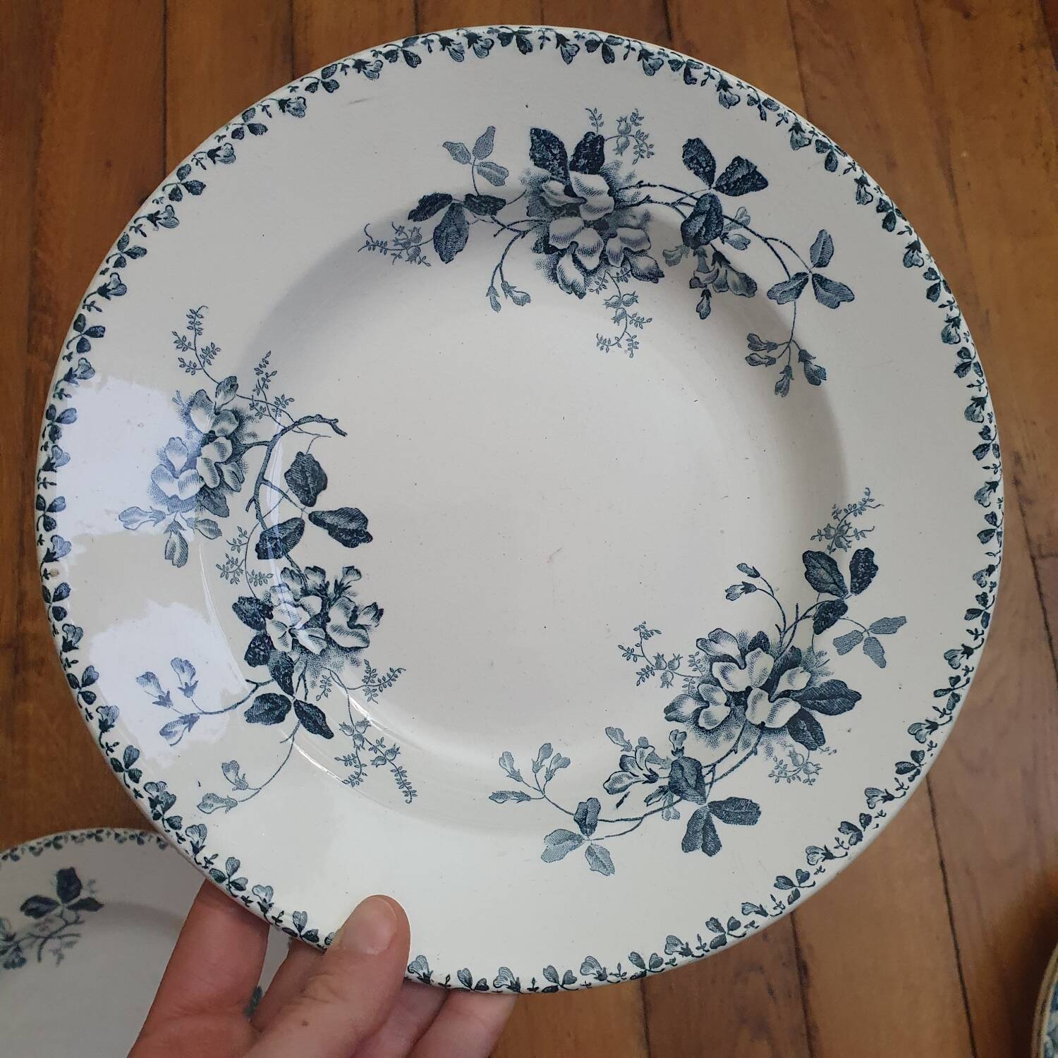 2 Terre de Fer soup plates