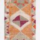 Soft Orange Vintage Wool Runner Rug For Kitchen, 74x307 Cm