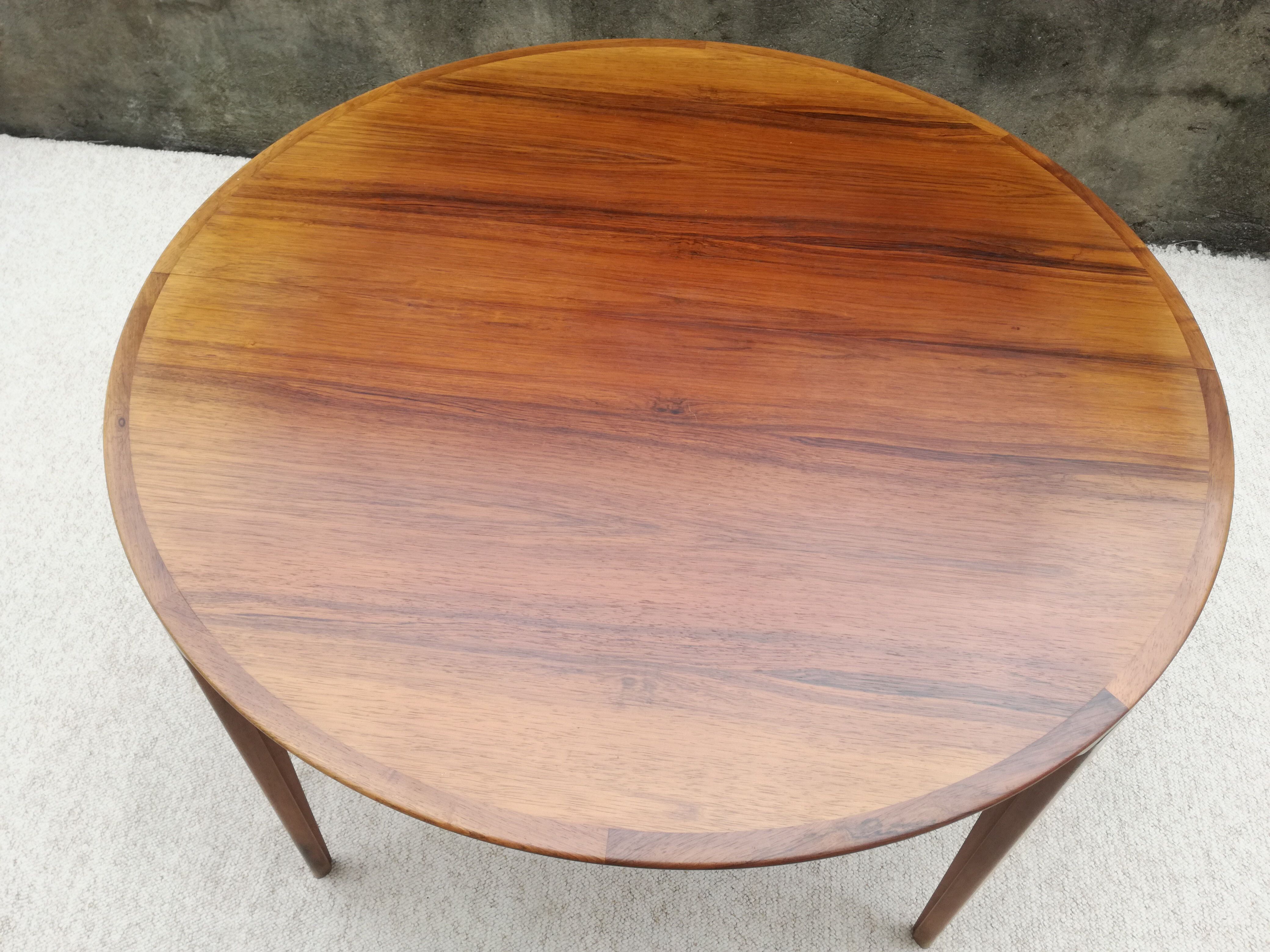 Palissandre Dining Room Table by Henry Rosengren Hansen, Denmark, 1960s