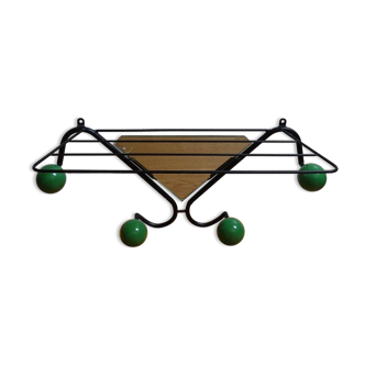 Vintage wall coat rack