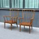 Pair of vintage baumann armchairs
