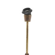 Scandinavian teak and metal floor lamp, Örebro Arbetarverkstad, Sweden, 1940
