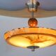 Scandinavian Art Deco glass pendant light, 1930s