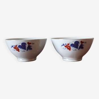 Deux bols en porcelaine chinoise, vintage