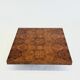 XL square coffee table by Turri in burl wood