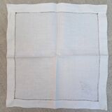 12 serviettes d'invités monogrammées "B"