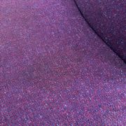 Lot 2 low chairs Space Age design from the 70s purple fabric vintage armchair