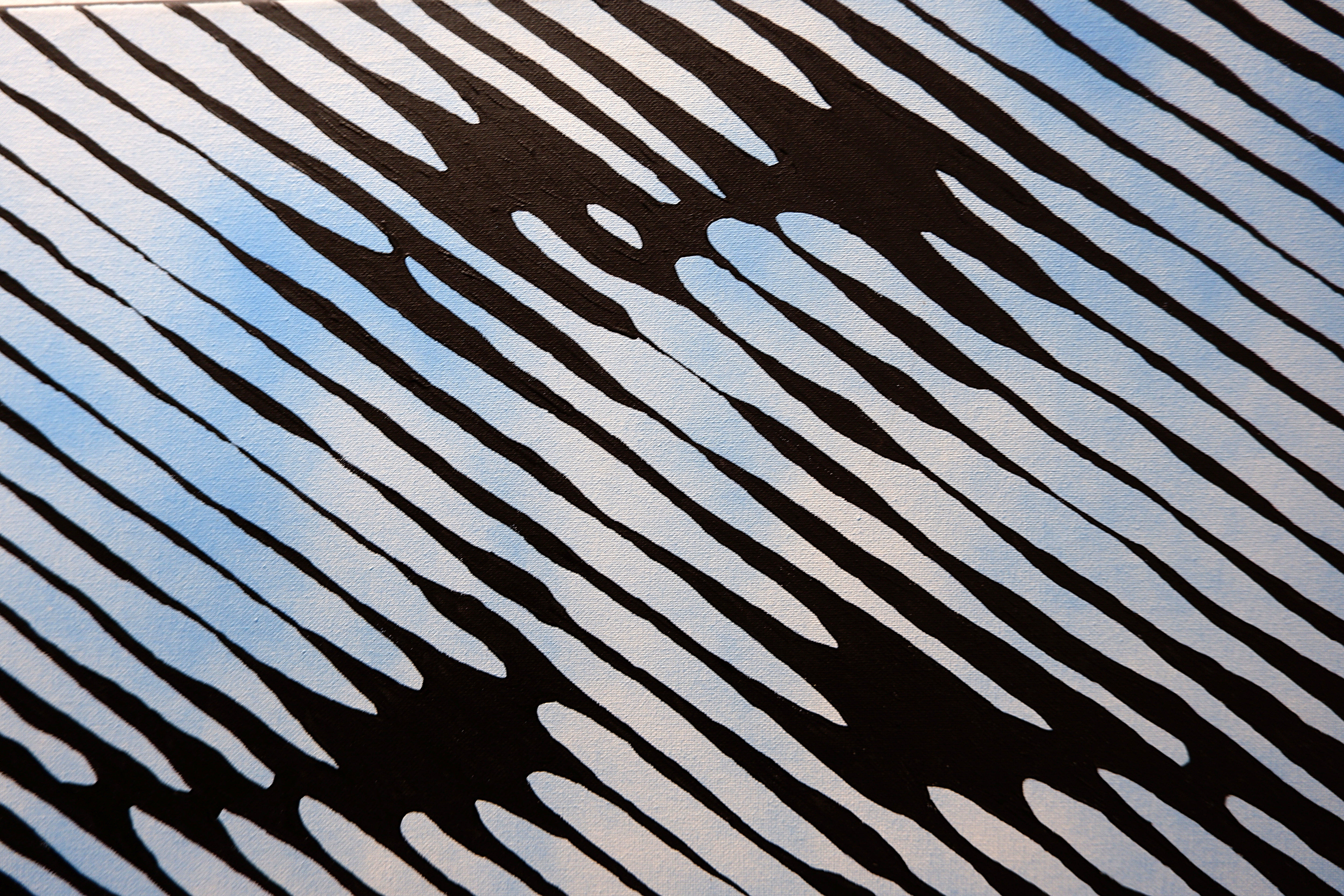 Abstract painting in muted tones on canvas - signed C.Massaut