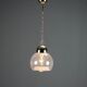 Vintage chrome metal suspension, Italian design from the 1970s.