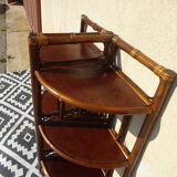 Pair of rattan bedside tables