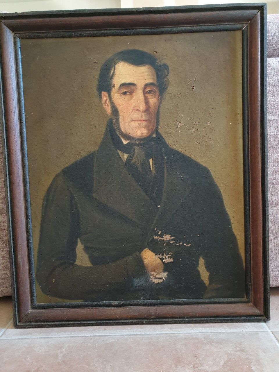 Portrait oil on canvas XIXth century