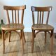 Duo of bistro chairs style Baumann vintage 40s-50s