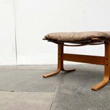 Modern Mid-Century Norwegian Siesta Pouf in Leather by Ingmar Relling for Westnofa, 1960s