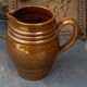 Pitcher old cider jug in glazed sandstone