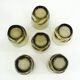 6 gobelets en verre torsadé fumé - Luminarc Arcoroc France - vintage 70