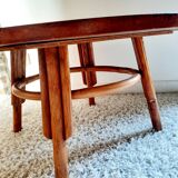 70s rattan coffee table