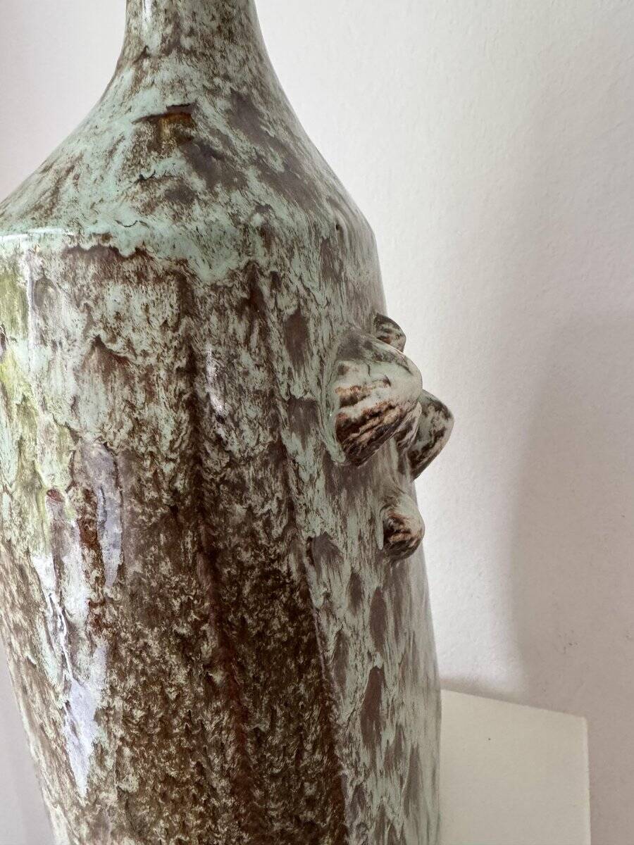 Danish studio ceramic lamp foot, 1960s