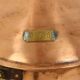 Large Vintage Ship's Lamp Red Copper Fresnel Lens 49cm