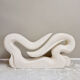 Vintage abstract art statue stone sculpture XL 'Wave'