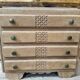 Art Deco commode in sandblasted oak
