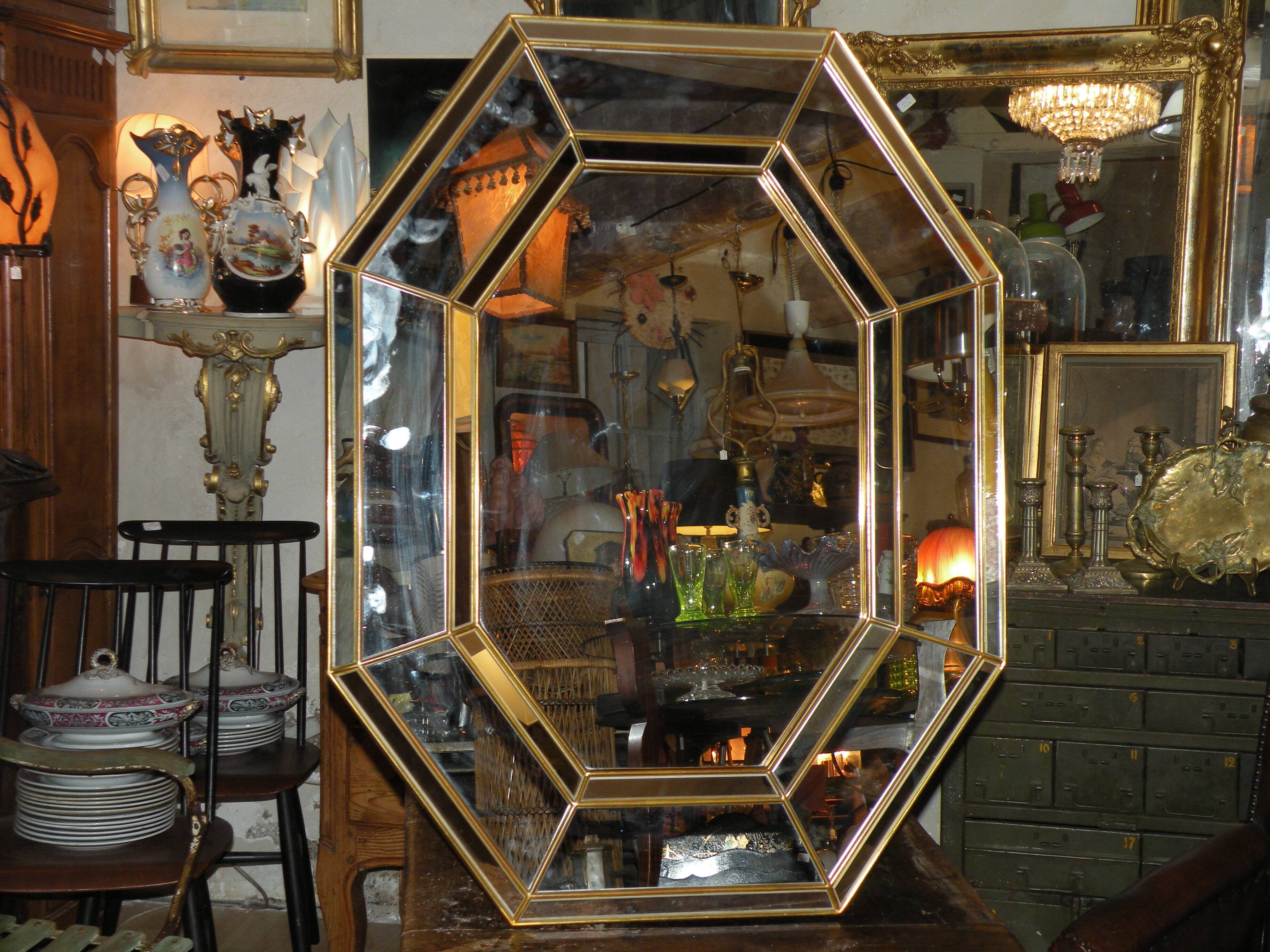 Miroir à pareclose 1970/ 1980  design Bestelnummer belgique