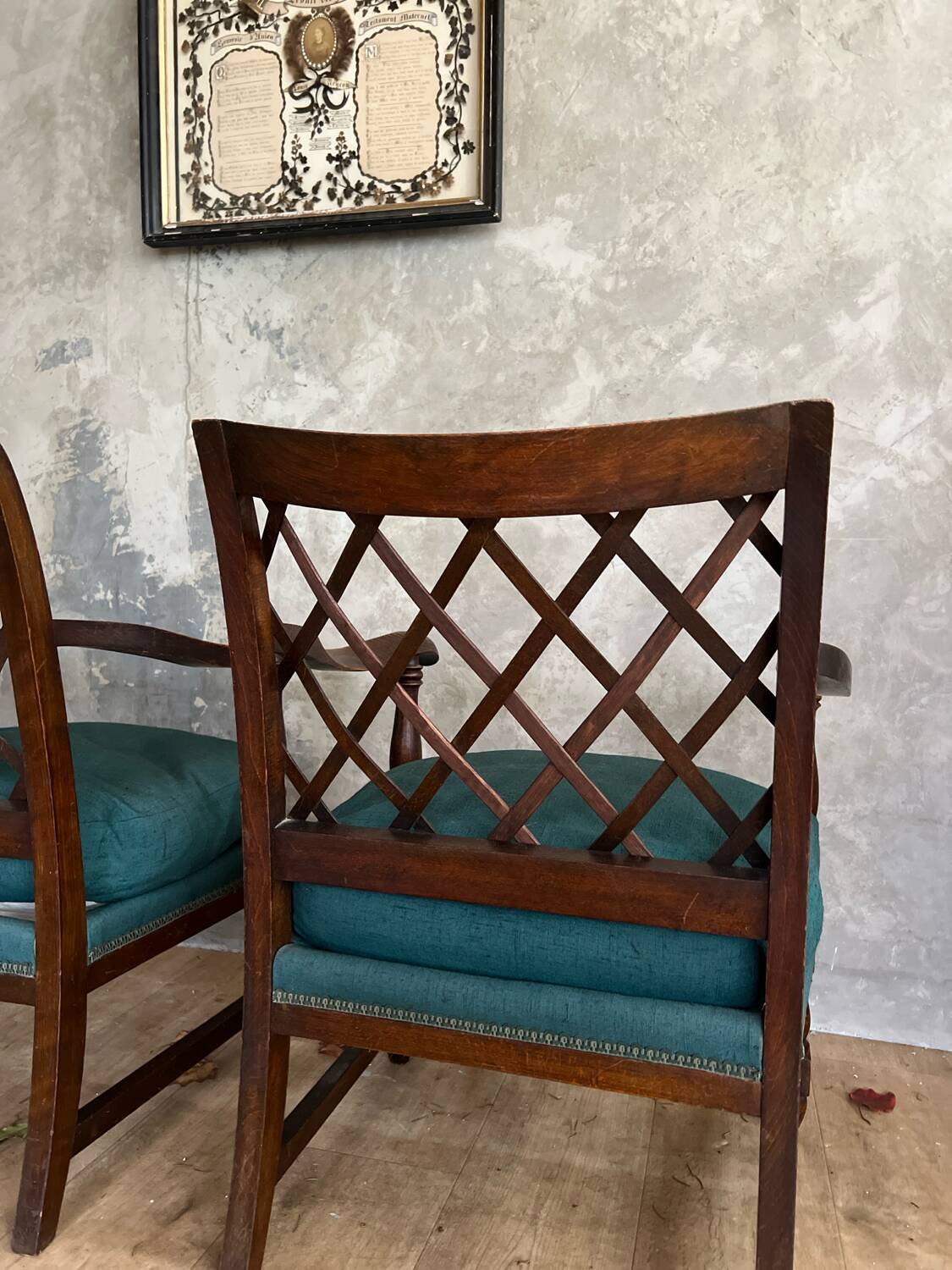 Pair of antique armchairs