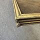 Antique 19th-century fireplace screen, French gilded spark guard.