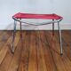 Repose-pied scoubidou rouge