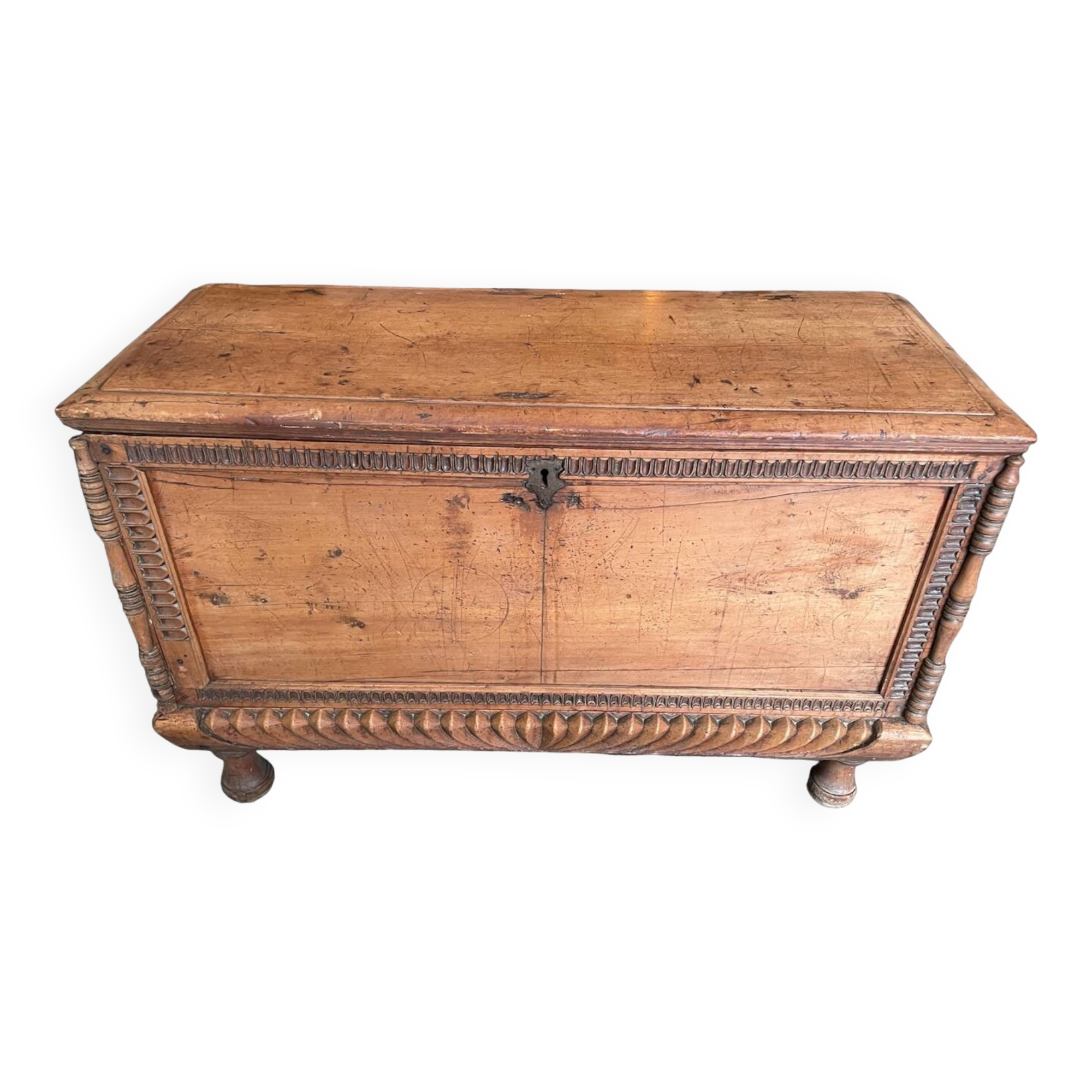 Light wood chest
